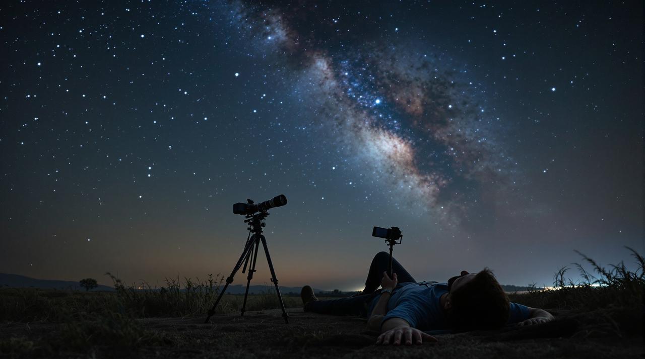 整夜不睡等银河